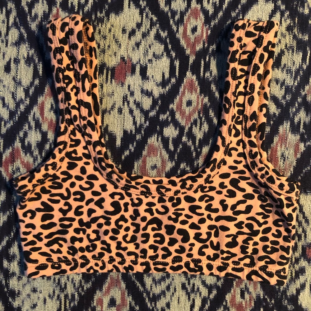-ARQ LEOPARD WIDE STRAP BRA-
